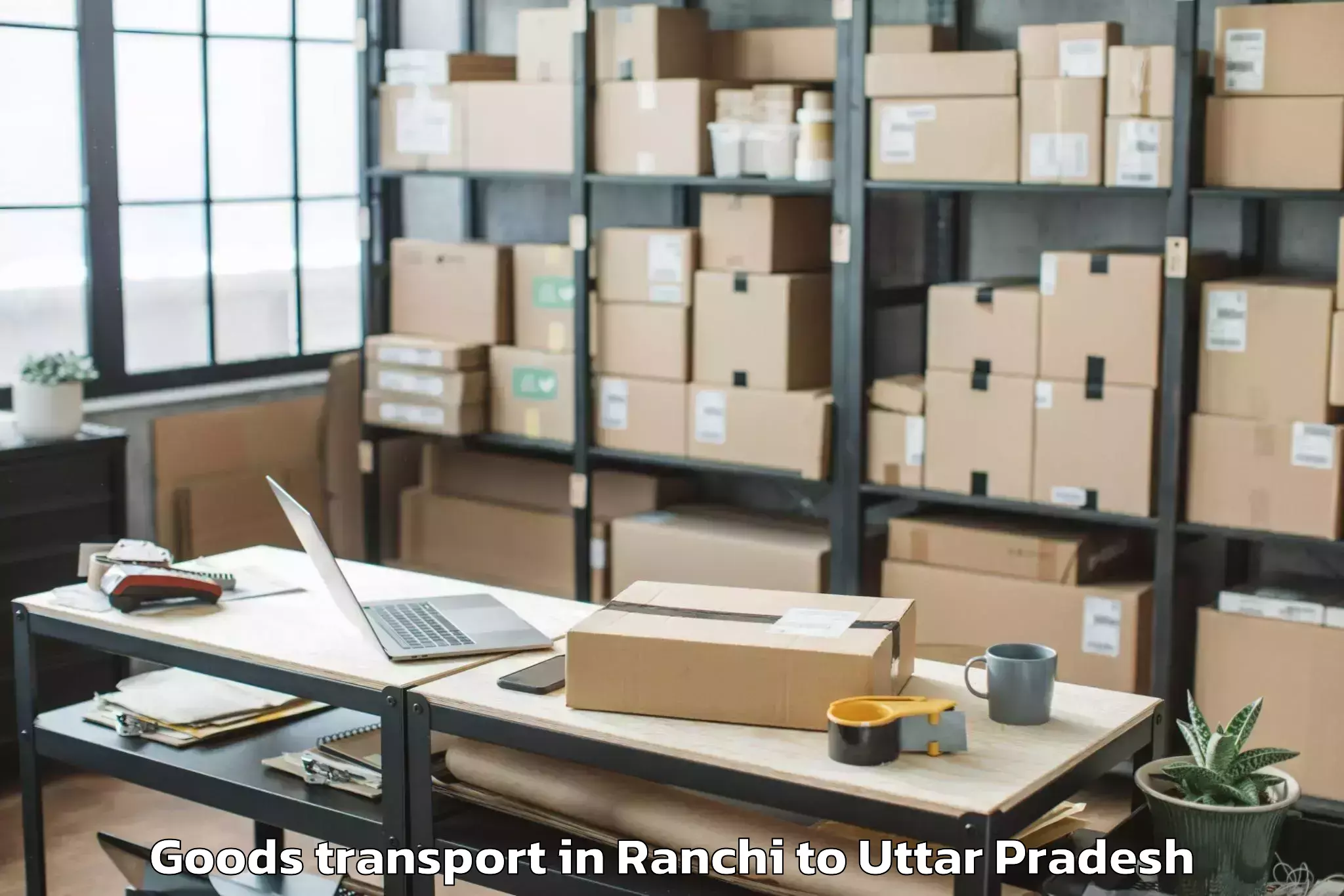 Book Ranchi to Kanpur Airport Knu Goods Transport Online